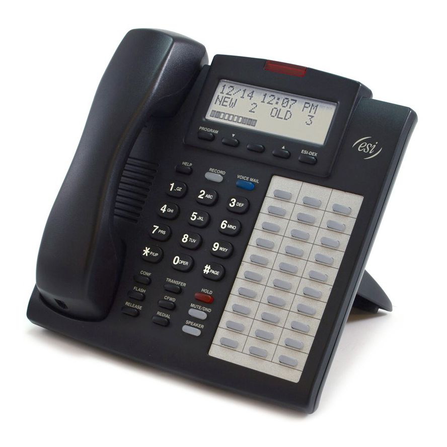 ESI 48 Key FD DFP Charcoal Full Duplex Speakerphone Backlit (5000-0531) - Grade A Refurbished -  refurbished available on PCLiquidations