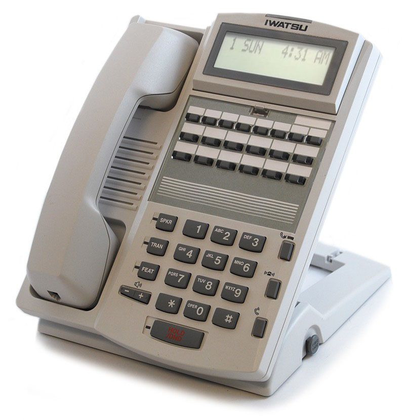 Iwatsu Omega-Phone ADIX IX-12KTD-3 White Display Speakerphone (104205) Refurbished -  refurbished available on PCLiquidations