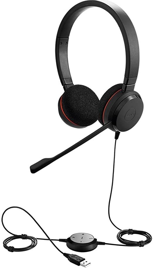 Jabra Evolve 20 UC Stereo Headset - Grade A Refurbished - Jabra refurbished available on PCLiquidations