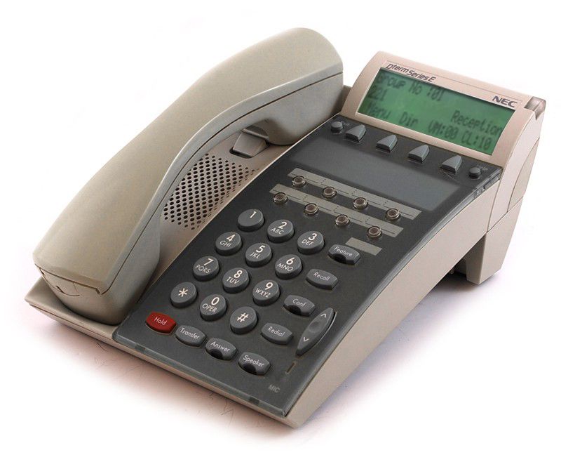 NEC Dterm Series E DTP-8D-1 8-Button White Display Speakerphone (590020) Refurbished - NEC (Nippon Electric Company) refurbished available on PCLiquidations