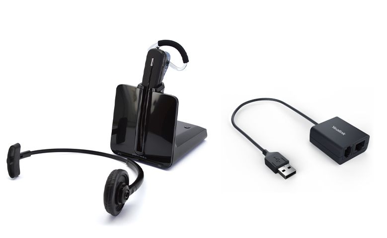 Plantronics CS540 DECT Headset w/Yealink EHS40 USB Cable Refurbished - Plantronics refurbished available on PCLiquidations