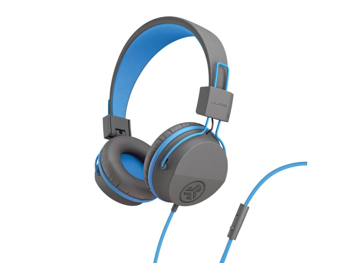 JLab Audio JBuddies Studio On-Ear Wired Headphones for Kids - Blue Refurbished - JLab Audio refurbished available on PCLiquidations