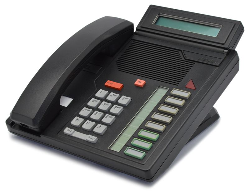 Nortel Meridian M5208 Black Display Phone (NT4X41) Refurbished -  refurbished available on PCLiquidations