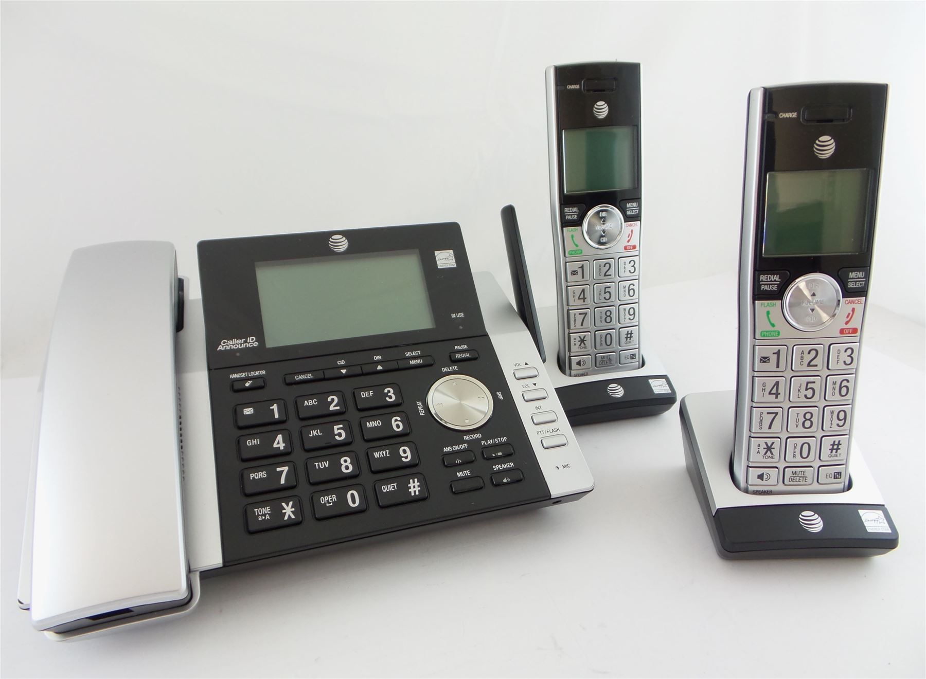AT&T CL84215 2 Handset Corded Cordless Answering System - New Refurbished - AT&T refurbished available on PCLiquidations