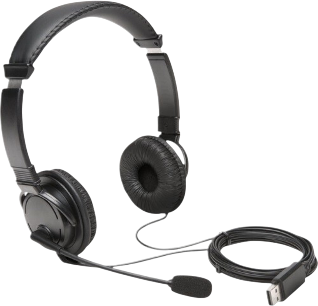 Kensington Hi-Fi USB-A UC Headphones w/NC Mic Refurbished - Kensington refurbished available on PCLiquidations