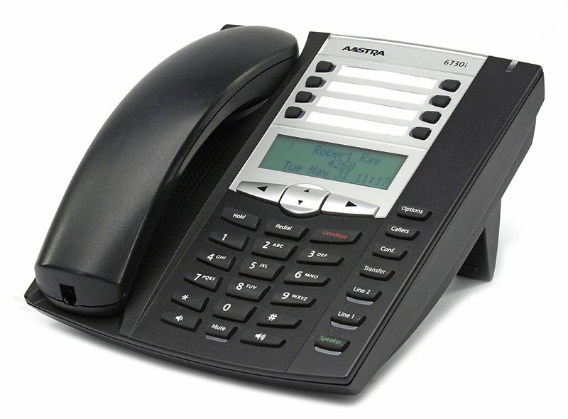 Aastra 6730i IP Black IP Display Speakerphone - Grade A Refurbished -  refurbished available on PCLiquidations