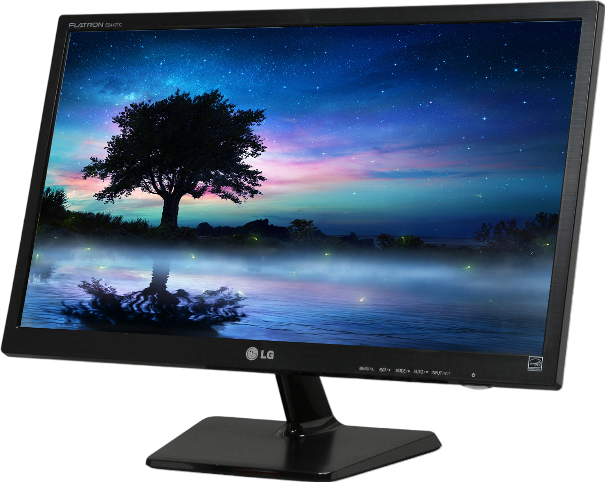 LG E2442TC-BN 23.6"" FHD LED LCD Monitor - Grade B Refurbished - LG refurbished available on PCLiquidations