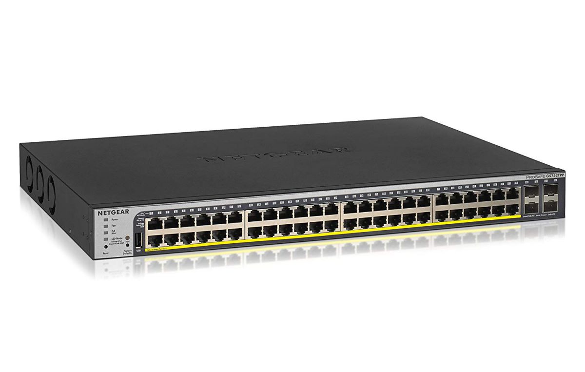 Netgear GS752TPP Smart Managed Pro 48 Port Gigabit PoE+ Switch Refurbished - Netgear refurbished available on PCLiquidations