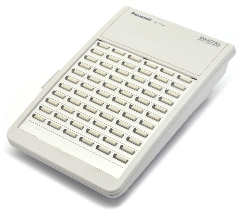 Panasonic KX-T7440-W 66 Button Digital DSS/BLF Console - Grade A Refurbished - Panasonic refurbished available on PCLiquidations